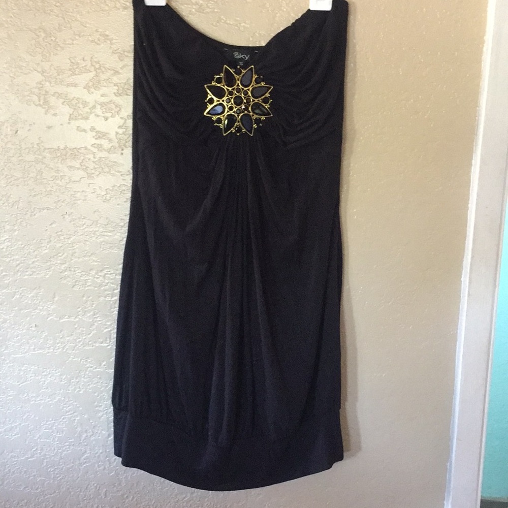 Sky Little Black Strapless Dress Size Small